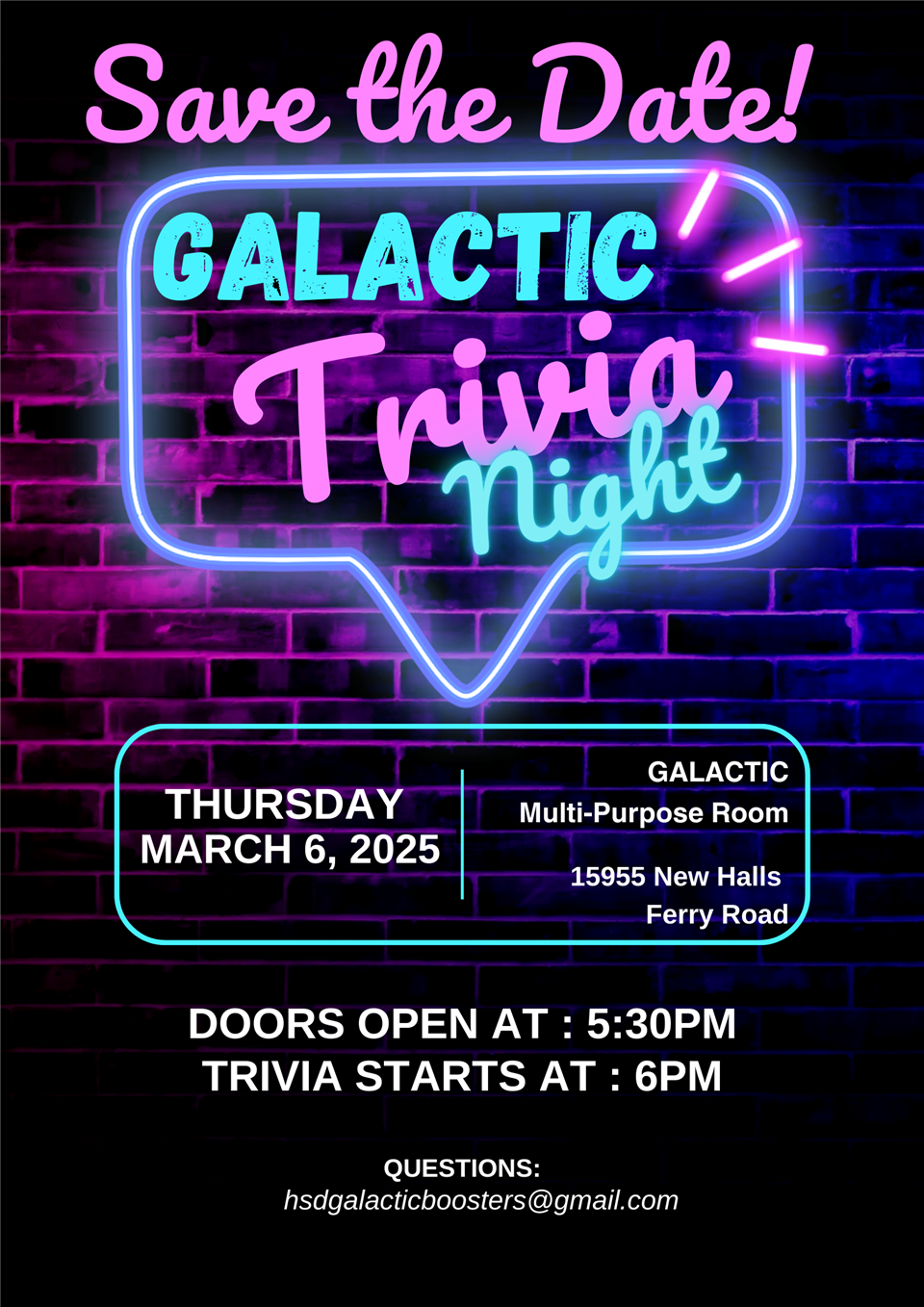 GALACTIC Trivia Night 2025